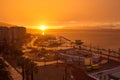 Gorgeous sunset in Izmir Royalty Free Stock Photo